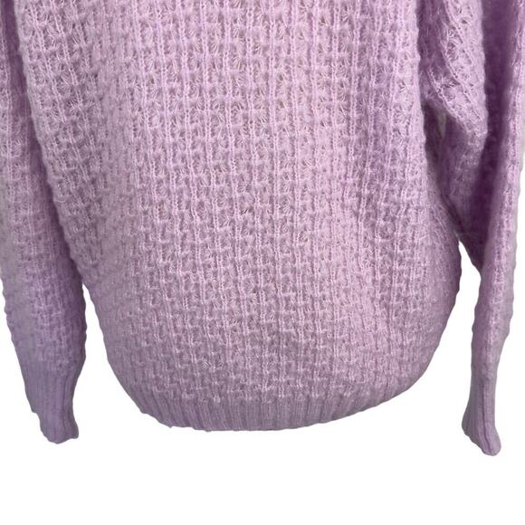 FRNCH PARIS NORHEN‎ TEXTURED PULLOVER SWEATER IN LAVENDER NWT WOMEN'S SIZE S/M - Picture 8 of 13